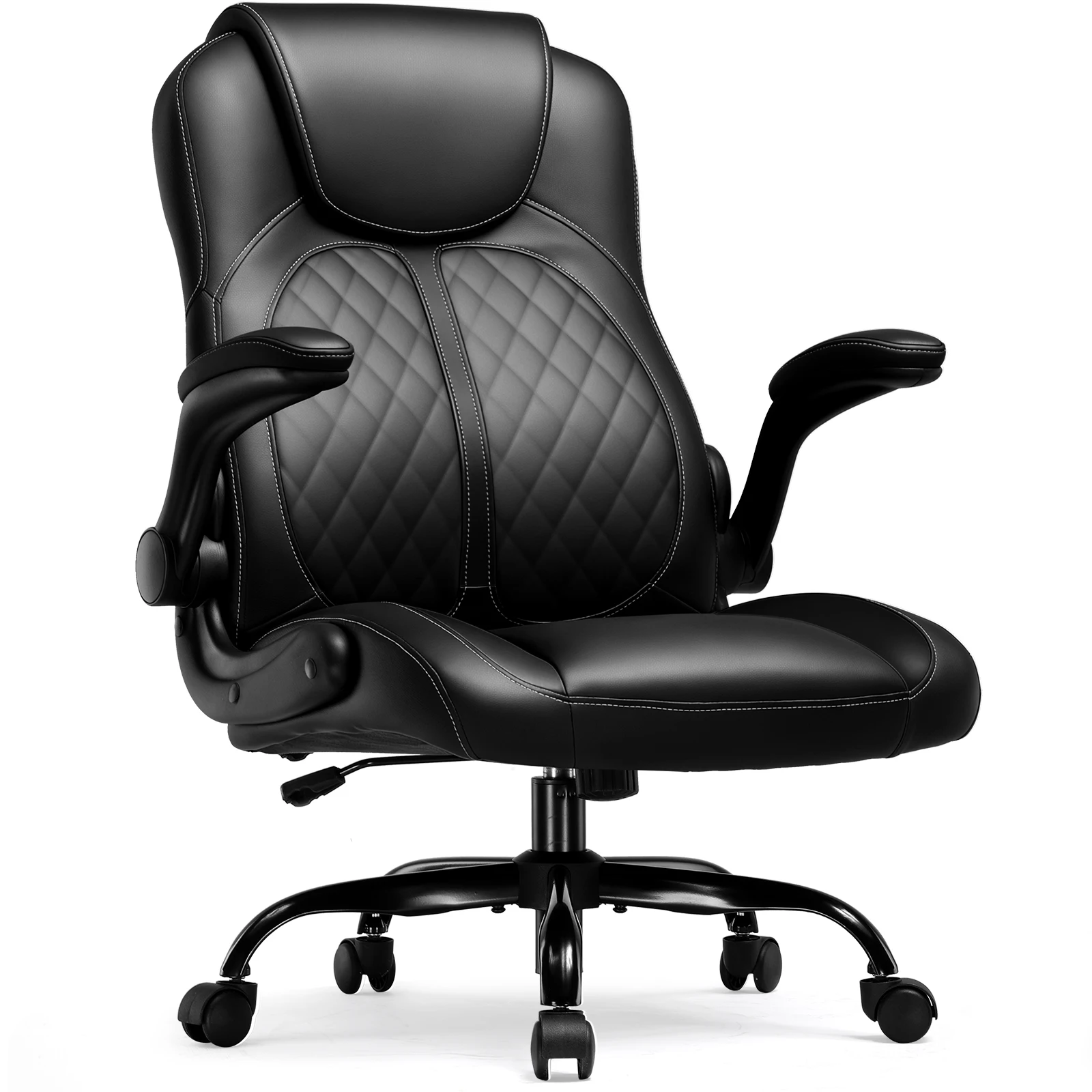 GTPLAYER Gaming Stuhl mit hochklappbarer Armlehne, Gamer Stuhl mit Schaukelfunktion, Ergonomischer Computer Gaming Stuhl