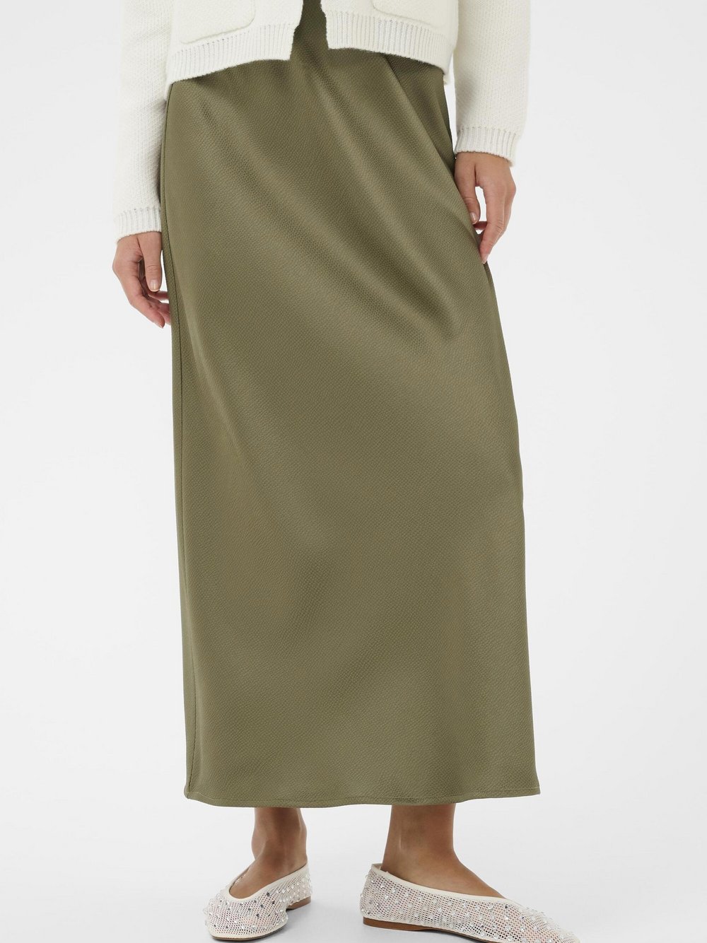 Kaffe Freizeitrock KALOTTE Elastische Taille Damen oliv, 36