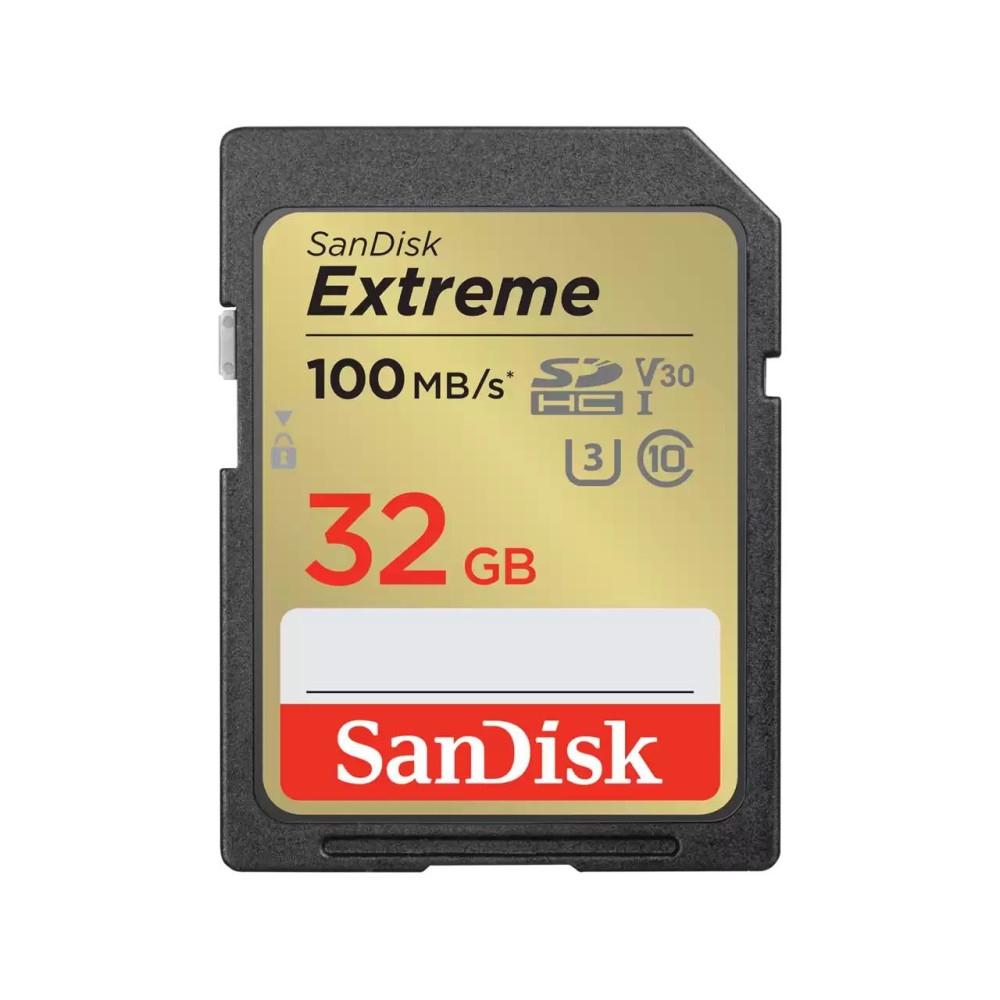 SanDisk Extreme 32GB SDHC UHS-I Speicherkarte V30 100MB/s Image
