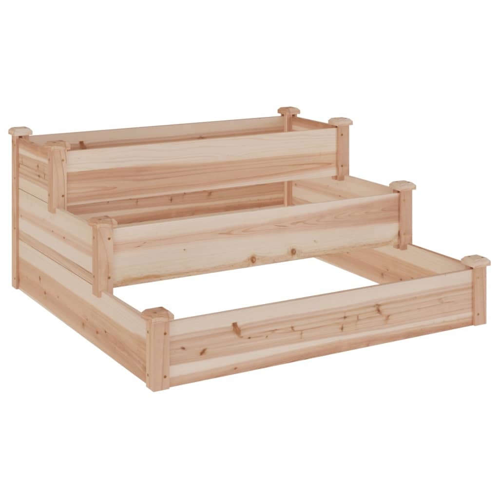 vidaXL Hochbeet 120x120x56 cm Massivholz Tanne Image