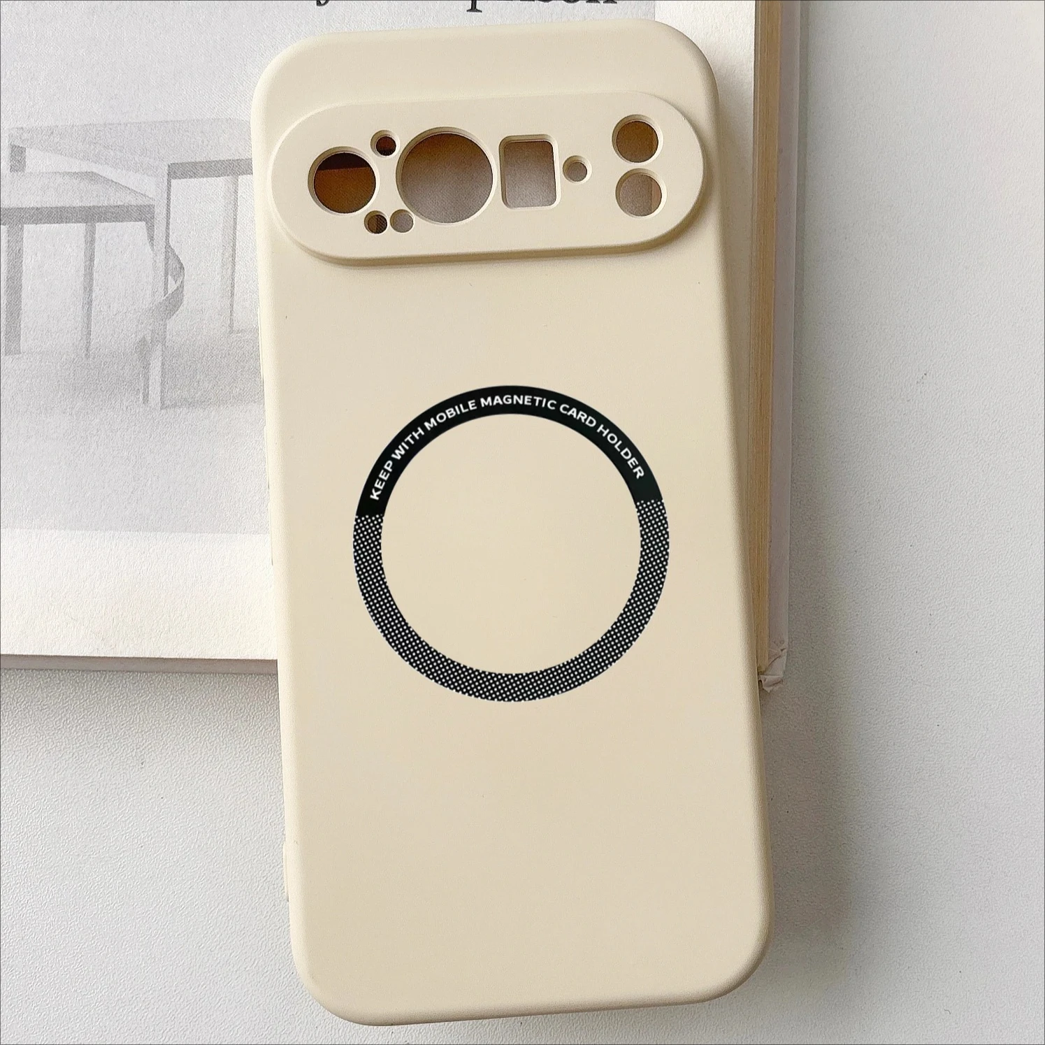 Luxuriöse, matte, stoßfeste magnetische Hülle aus flüssigem Silikon für Google Pixel 10, 9 Pro, XL, 9A, 8, 7, 6 Pro, 8, 7, A, einfarbig, Schutzhülle Image