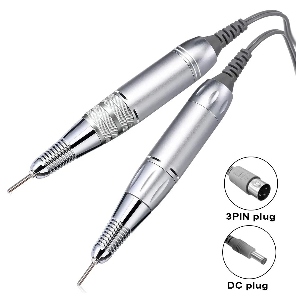 35000RPM DC 3 & 5 PIN Elektrische Nagel Mit Geräuscharm Professionelle Bohrer Stift Für Gel Nägel Handstück Maniküre schönheit Werkzeug Nagel Image