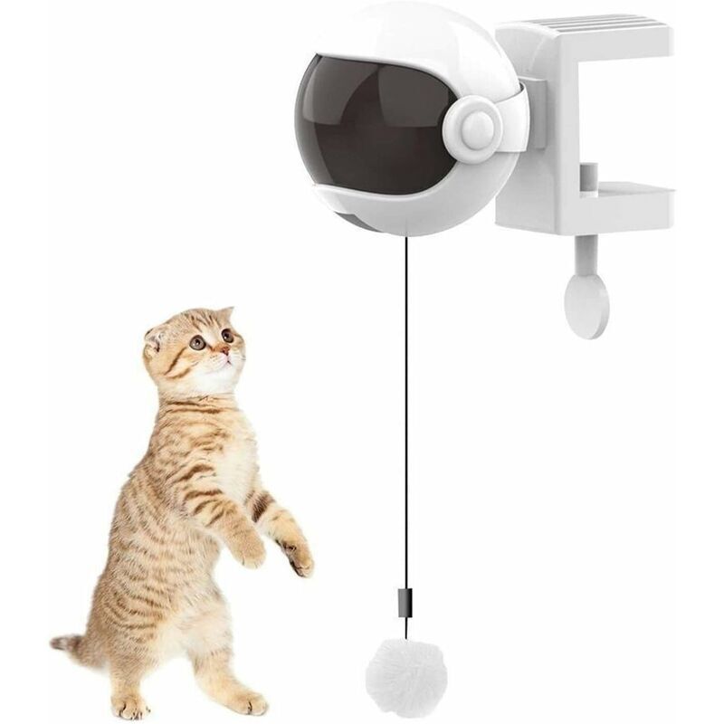 Giocattolo Intelligente Per Gatti, Giocattolo Per Gatti, Giocattolo Interattivo Per Gatti, Palla Di Sollevamento Automatica, Puzzle Interattivo, Giocattoli Intelligenti Per Animali Domestici (bianco)