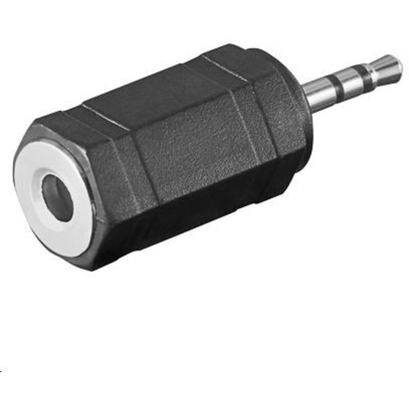 Microconnect - 2,5 Mm - 3,5 Mm, M-f 3,5 Mm Nero - Adattatore Di Cavo (m-f, 2,5 Mm, 3,5 Mm, Connettore Maschio/connettore Femmina, Nero)