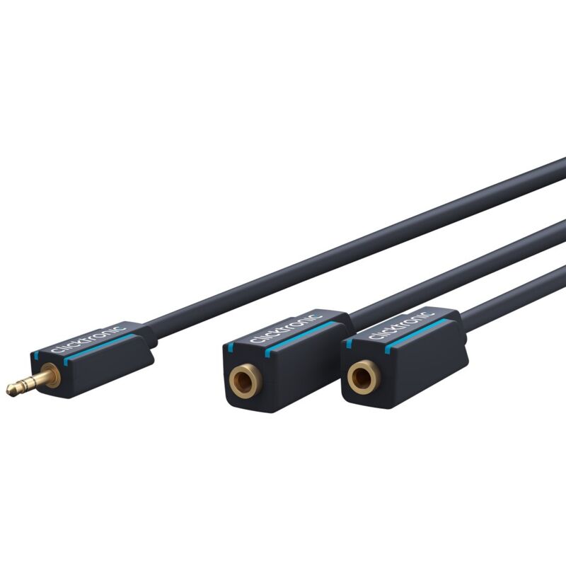 Cavo Adattatore Aux Da 3,5 Mm, Stereo, Cavo Premium 1x Spina Jack 3,5 Mm 2x Presa Jack 3,5 Mm 0,1 M Conduttore Interno Ofc. Lunghezza Del Cavo 0.1 M