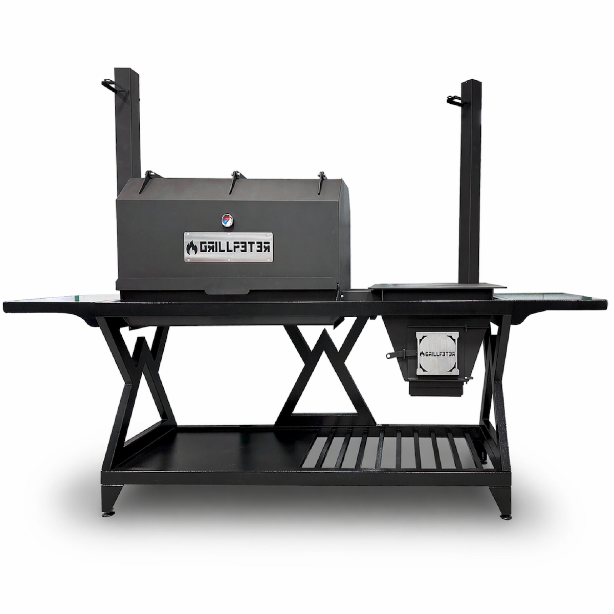 Grillpeter Außenküche Beta mit Mangal und Räucherofen Stahl Image