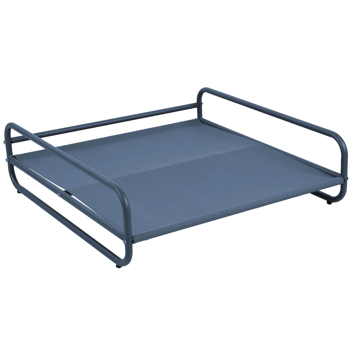 Gestell für modularen Gartenliegestuhl mit Hocker, Pazifikmuster Oviala Image