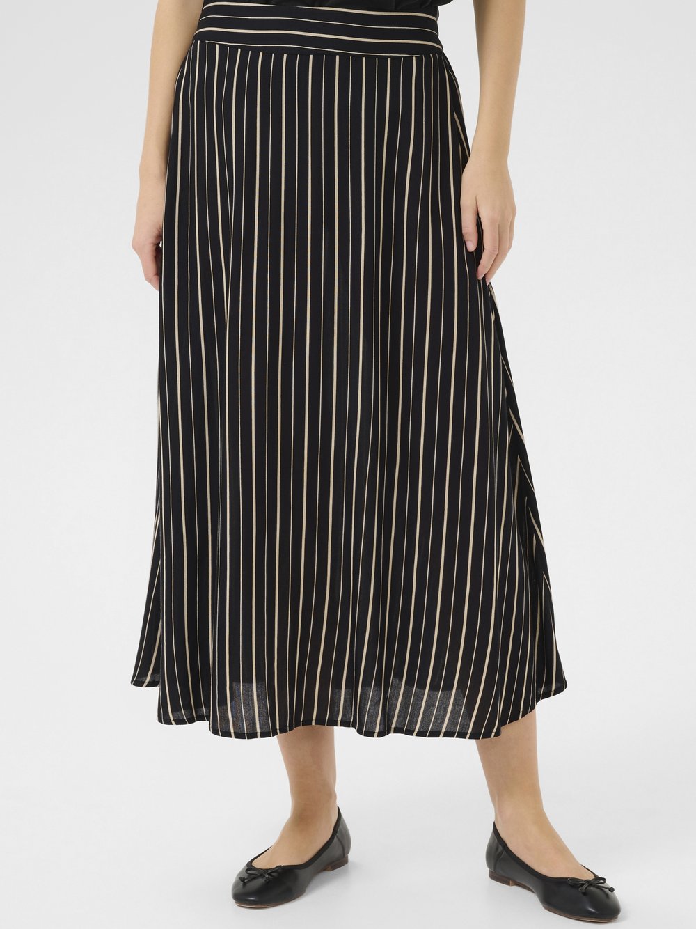 Kaffe Rock BPluna Elastische Taille Damen schwarz, L