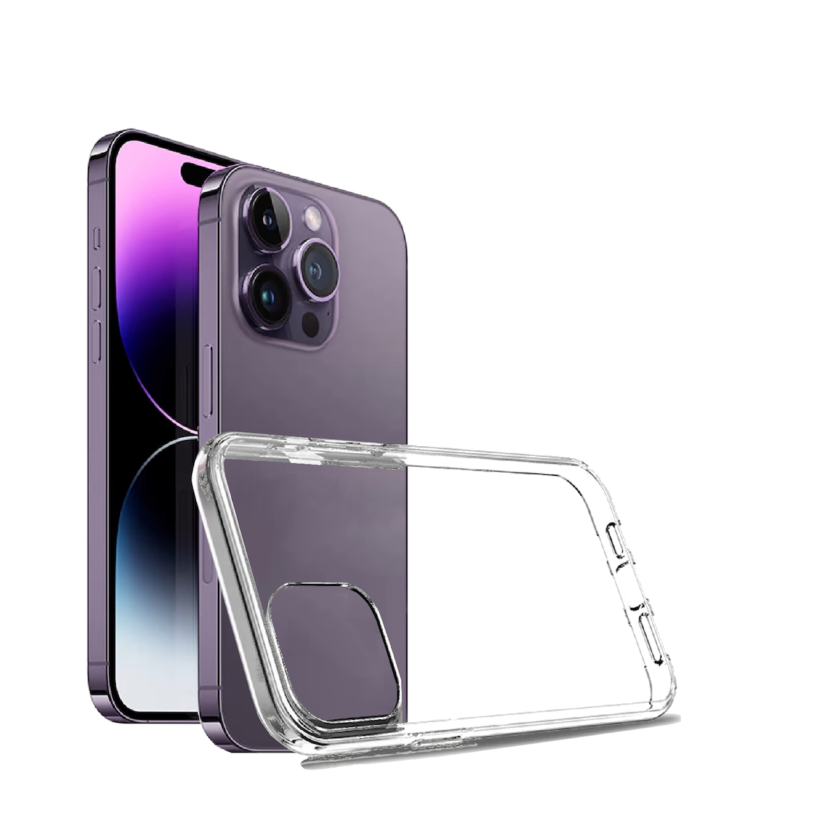 MobileKing Transparente Handyhülle für iPhone 14 - Backcover, TPU, Stoßdämpfend - MBK104