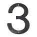 Smedbo 5 in. Villa House Number Brass/Metal in Yellow | 4.75 H x 1.25 W x 0.25 D in | Wayfair V023