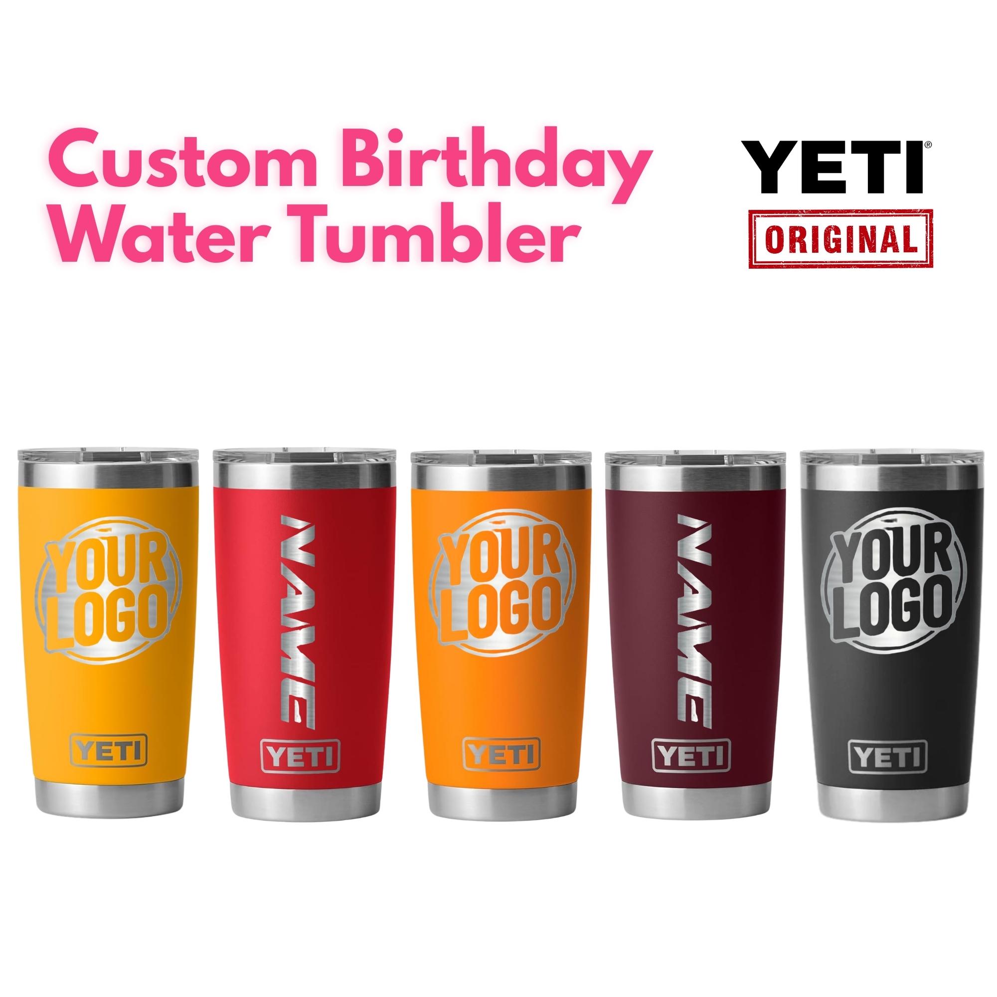 Bicchiere YETI Rambler da 20 once / Bicchiere personalizzato in acciaio inossidabile, tazza personalizzata con incisione laser per caffè e succhi, bot