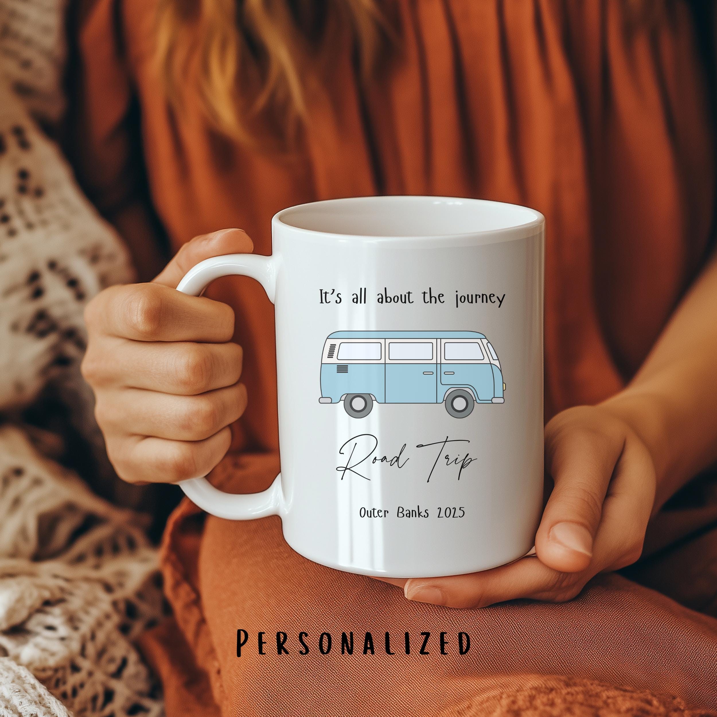 Tazza da viaggio personalizzata, tazza da caffè per viaggio in famiglia, tazza da caffè per viaggio in auto con gli amici, tazza da campeggio, viaggio