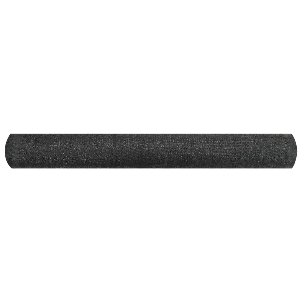 vidaXL Zaunblende Schwarz 1,8x25 m HDPE 150 g/m² Image
