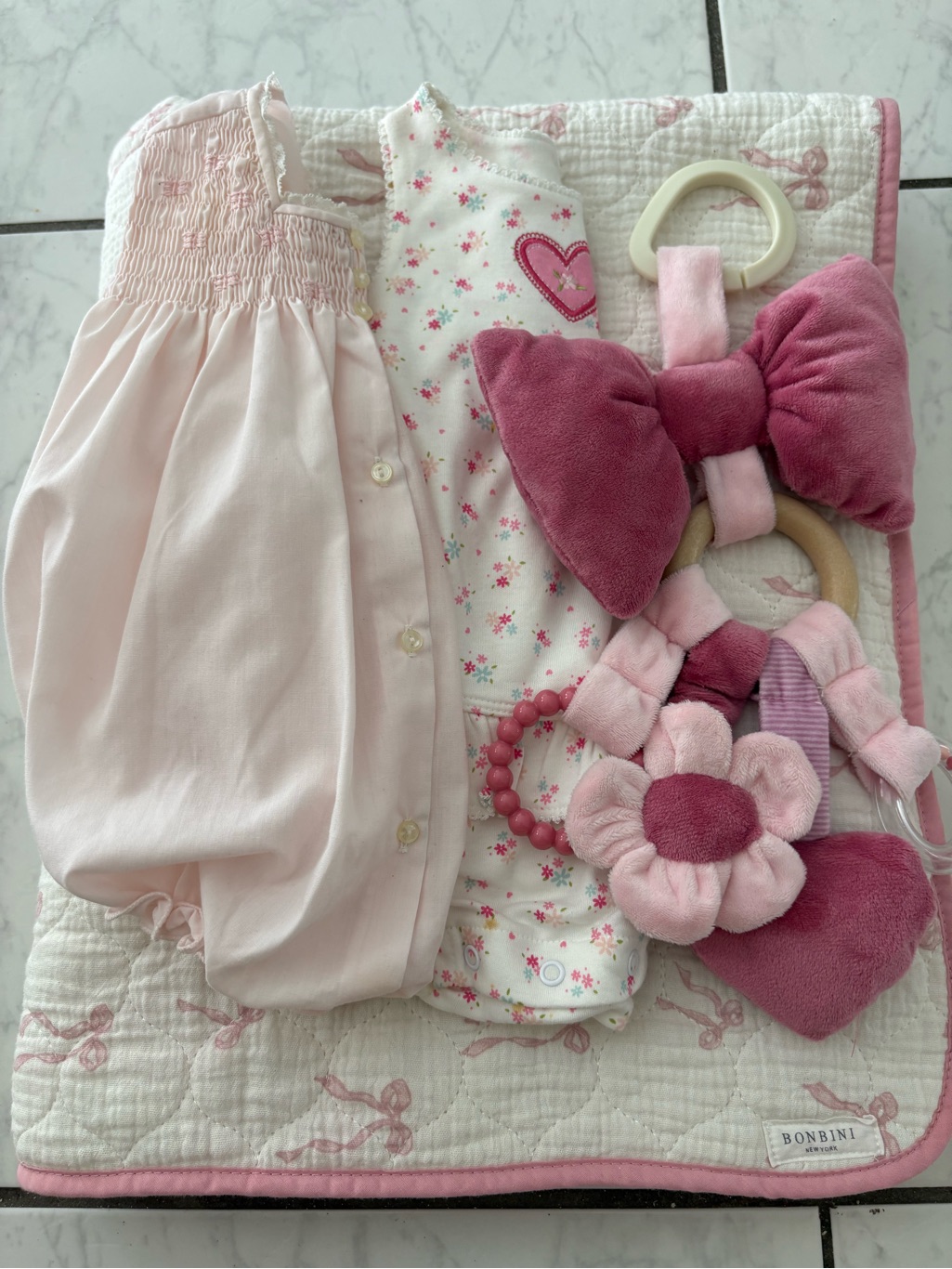 Ralph Lauren One Pieces | Baby Girl, Babyshower Gift Bundle Vintage Pink & Floral Baby One Piece | Color: Pink/White | Size: 0-3mb