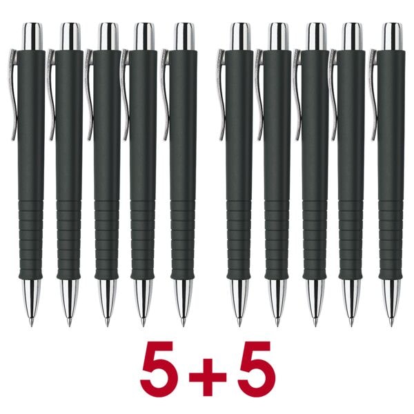 Faber-Castell 5+5 Aktion: 10x Kugelschreiber »Poly Ball Recycling« dokumentenecht schwarz