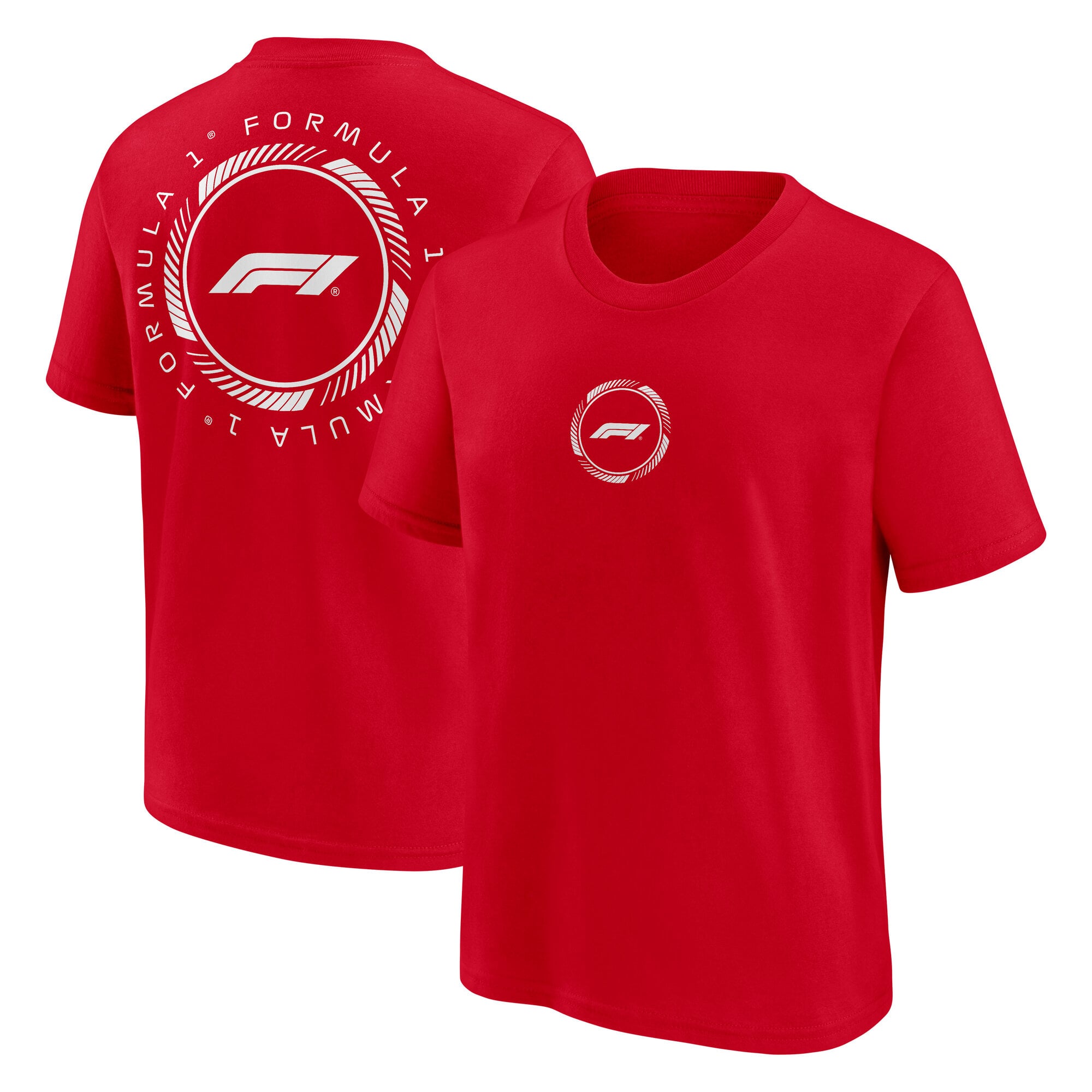 Formel-1-T-Shirt mit Loop-Grafik – Rot – Jugend