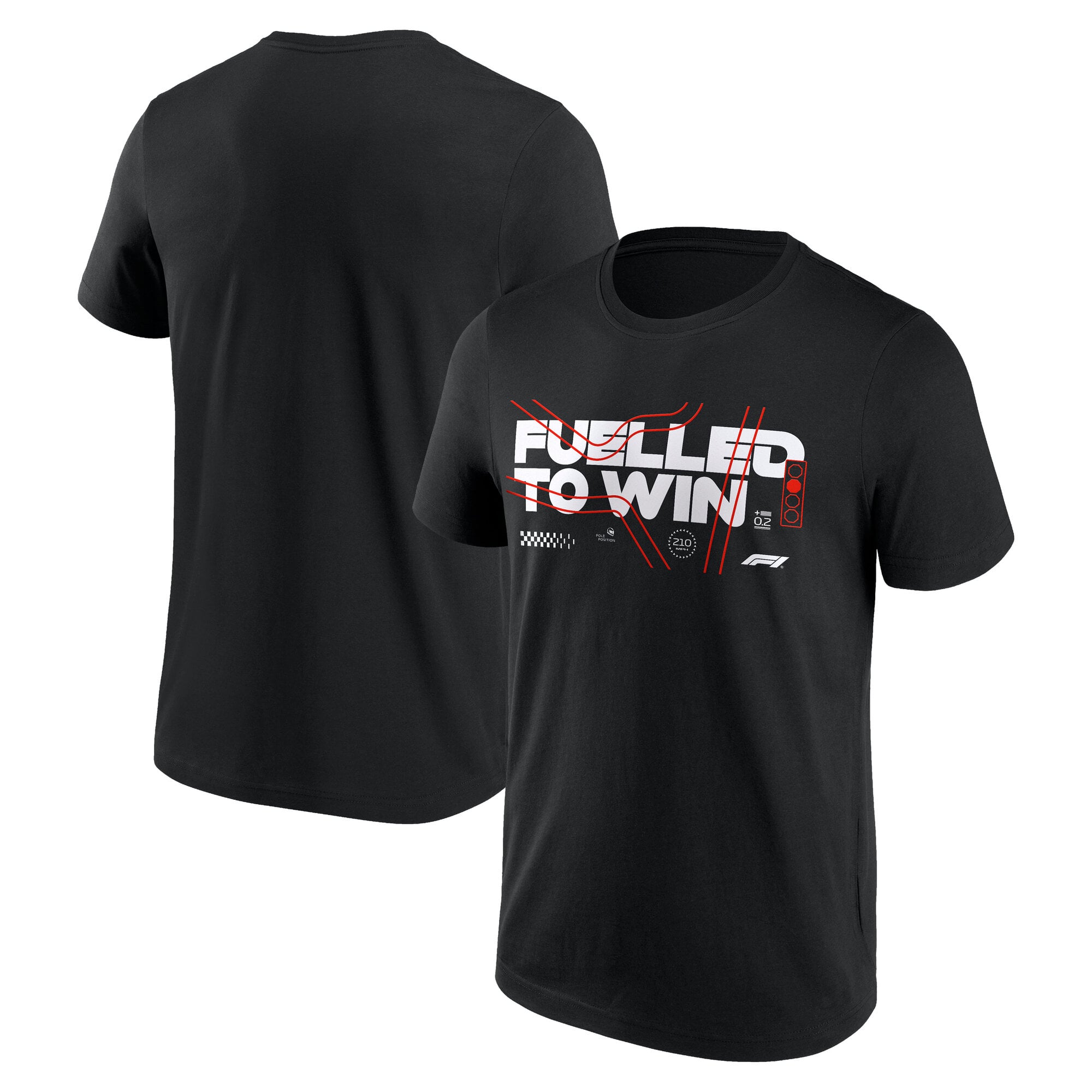T-shirt graphique Formula 1 Fueled To Win - Noir - Homme - Homme Taille: XL
