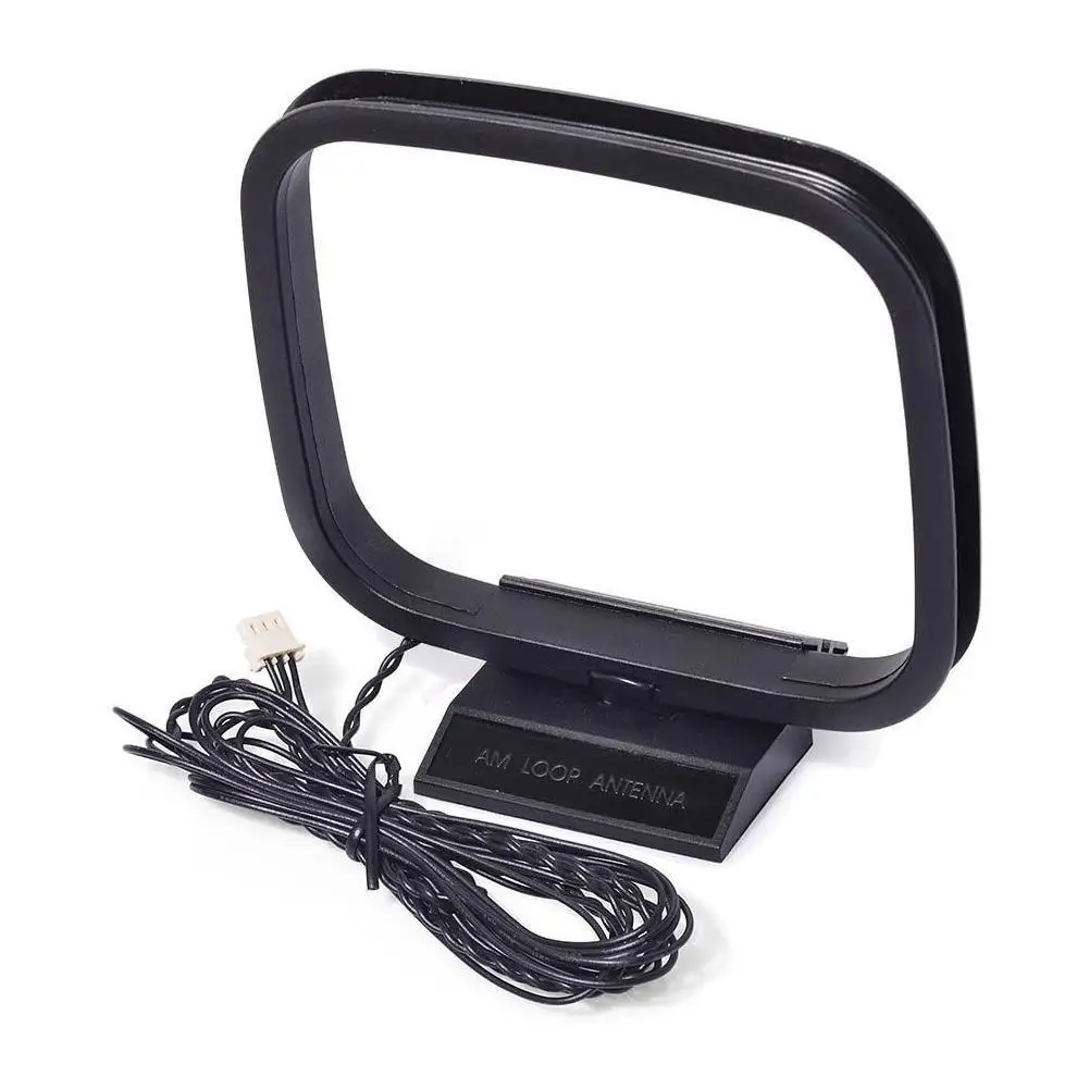 Antenna radio FM AM Mini antenna radio universale ad anello per Sony, sistemi ricevitori audio Hi-Fi Sharp Sistema ricevitore base pieghevole