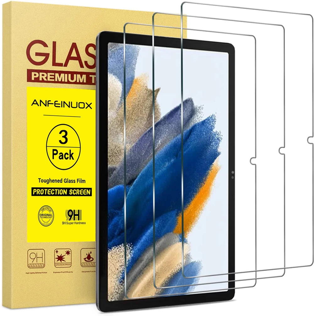 Per Samsung Galaxy Tab A8 Protezione schermo da 10,5 pollici Confezione da 3 Proteggi schermo in vetro temperato per Galaxy Tab A8 2022 Anti-graffio