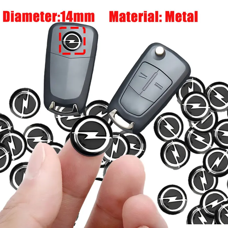 Emblema Distintivo per Chiave Auto, Adesivi Sostitutivi per Griglia Auto per Opel Astra H G J Insignia Mokka Zafira Corsa Vectra C D Antara