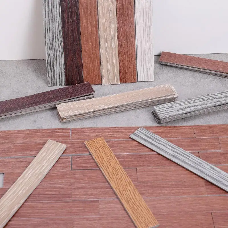 20 Pezzi Piastrelle in Legno per Casa delle Bambole in Miniatura 1/12, Adesivi per Pavimenti Effetto Legno Autoadesivi, Decorazione per Casa delle Bambole in Scala 1:12