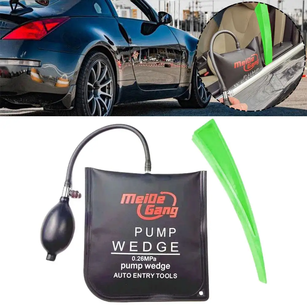 Outil d'ouverture de porte de voiture universel, outil d'ouverture de fenêtre de voiture, clé en forme de coin, pompe à air automatique, sac de déverrouillage, outils de réparation, outil d'urgence