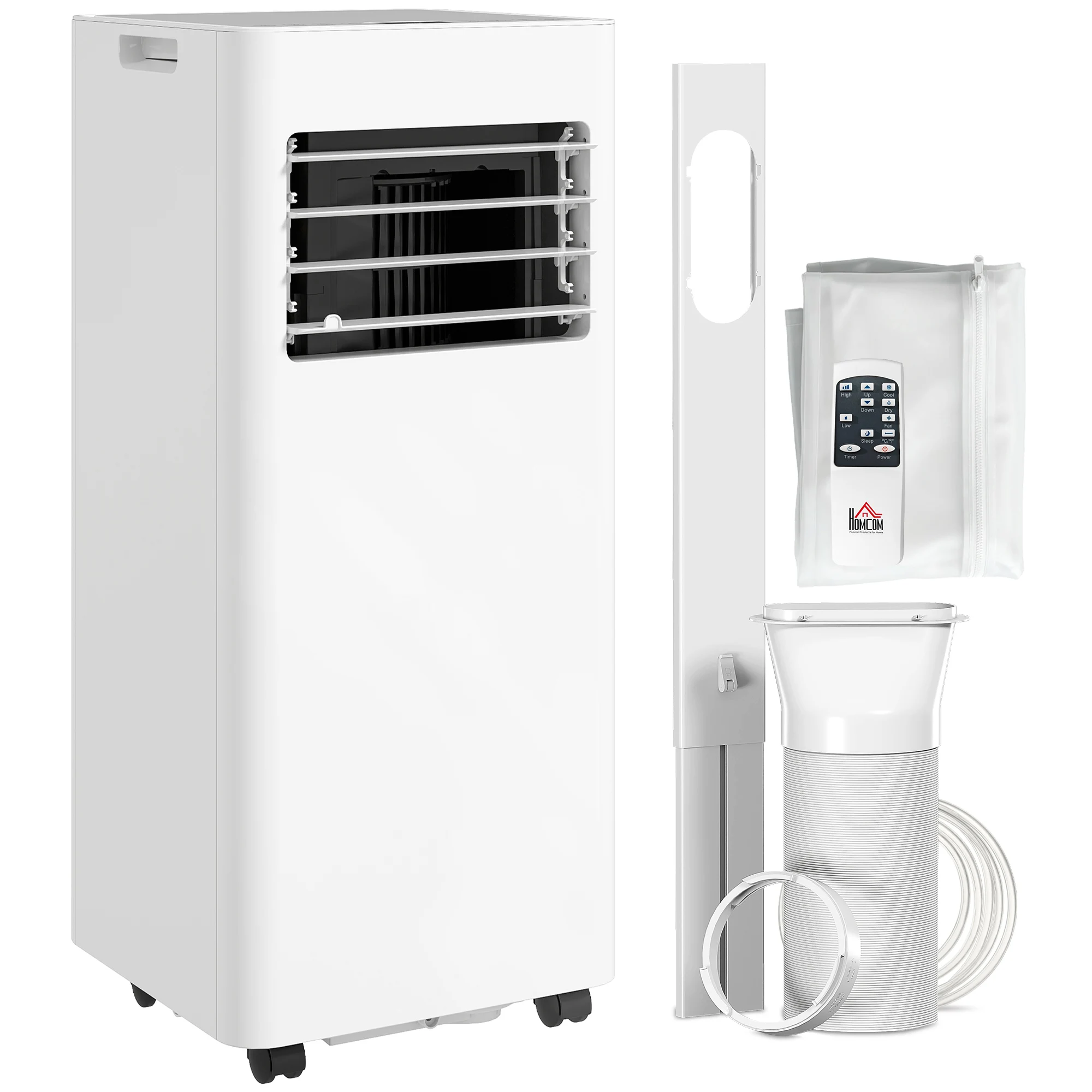 Ventilateur de climatisation 3-en-1 avec écran LED, filtre nettoyable, minuterie, blanc, ventilateur rafraîchissant, climatiseur mobile, ventilateur de climatisation
