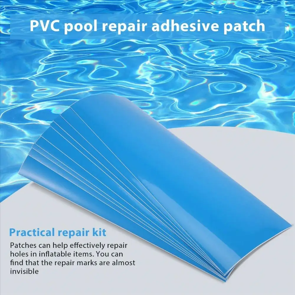 Patchs de réparation de piscine sous-marine, 10 pièces, Kit de réparation de piscine multifonctionnel auto-adhésif en PVC pour colle de Patch de piscine