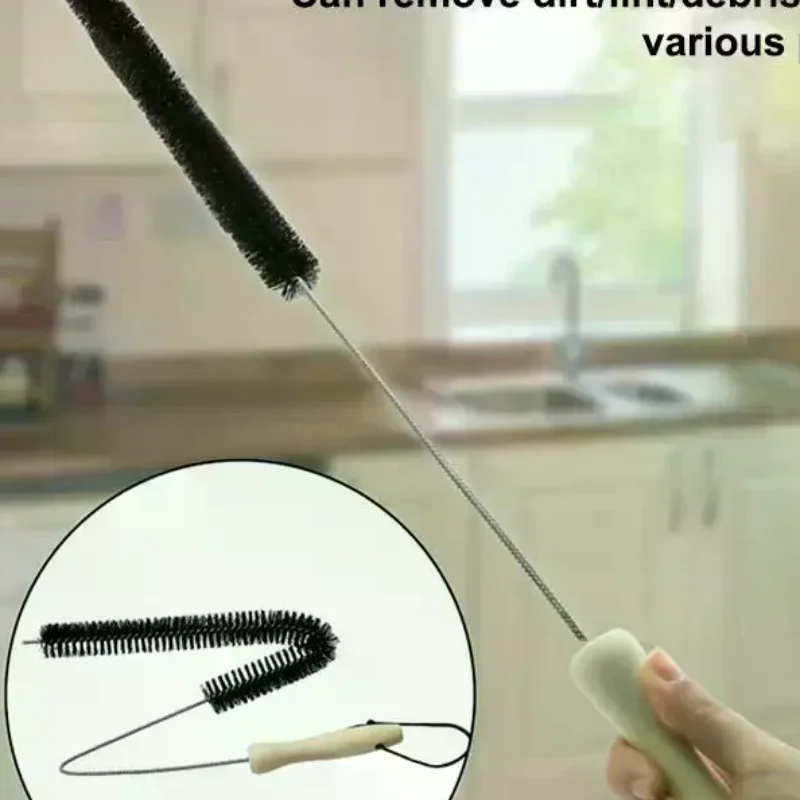 2PCS Washing Machine Cleaning Brush Drum Washing Machine Brush Dryer Vent And Duct Brush Multi-Purpose Crevice Brush