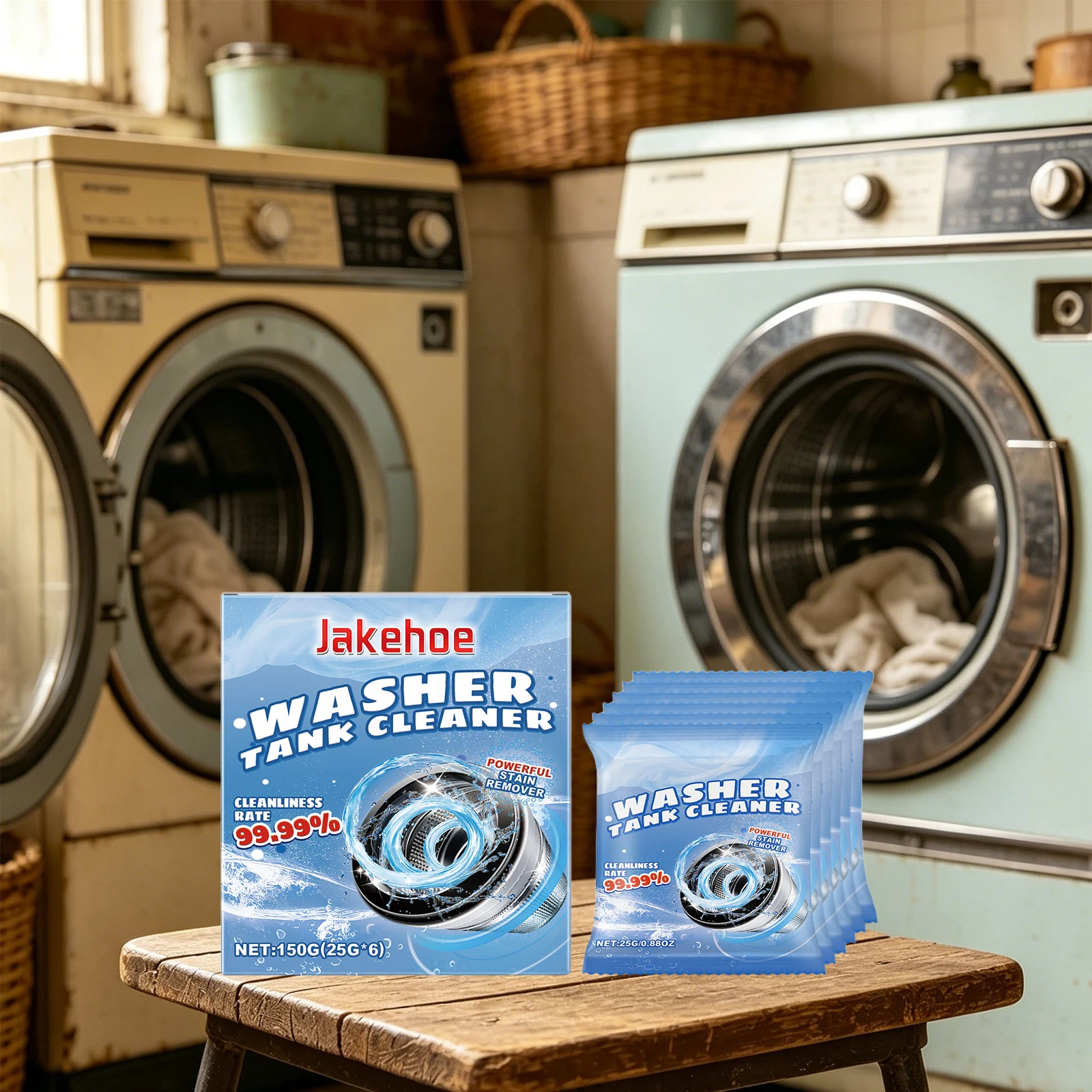 Washing Machine Cleaning Powder Clean Stubborn Dirt Eliminates Musty Smells Odor Elimination Washing Machine Cleaner