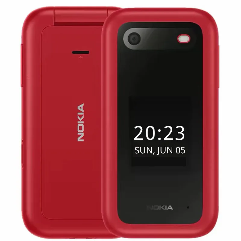 Nokia 2660 non-smart phone flip phone for the elderly 2G/4G button phone backup phone LED 2.8-inch super long standby phone