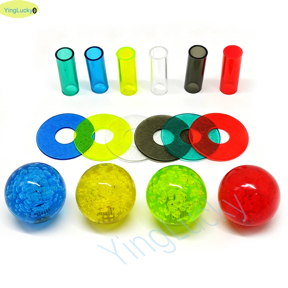 Arcade SANWA Joystick Shaft Dust Cover Plastic With Crystal 35mm Topball For Retro Game Machine Arcade Console PS PC DIY JOYSTIC