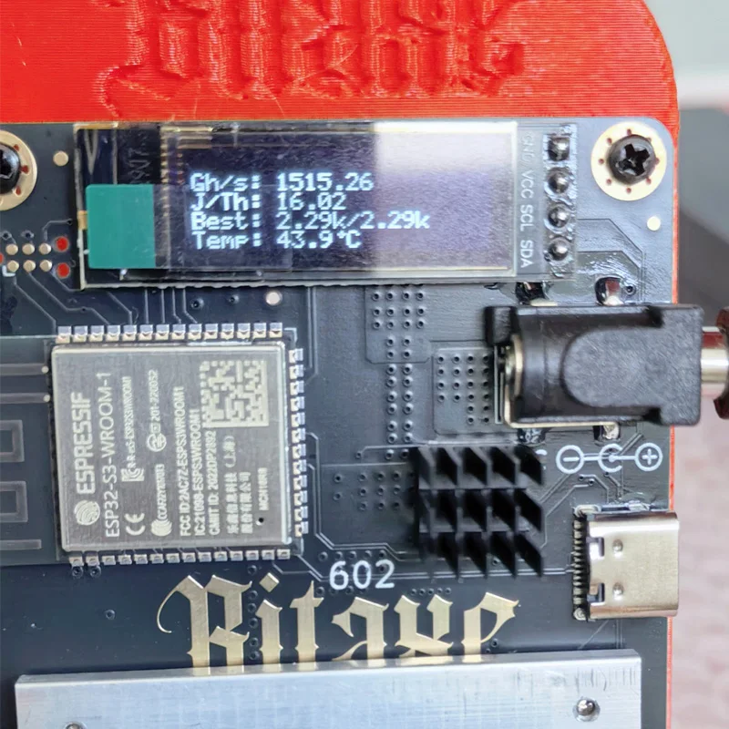 Orange Gamma 602 Bitcoin Miner 1,5-1,7TH/s Open-Source-Lotterie-Mining-Gerät Persönliches Kryptowährungs-Sammelgerät Image