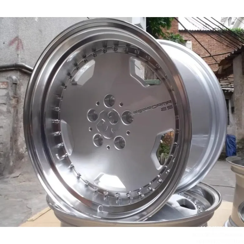 Geeignet für Tiger Head Ben W140//W126/W211 Audi Volkswagen 15/17/18/19 Zoll große Felgen mit Tortenmuster und Schildkrötenradnabe