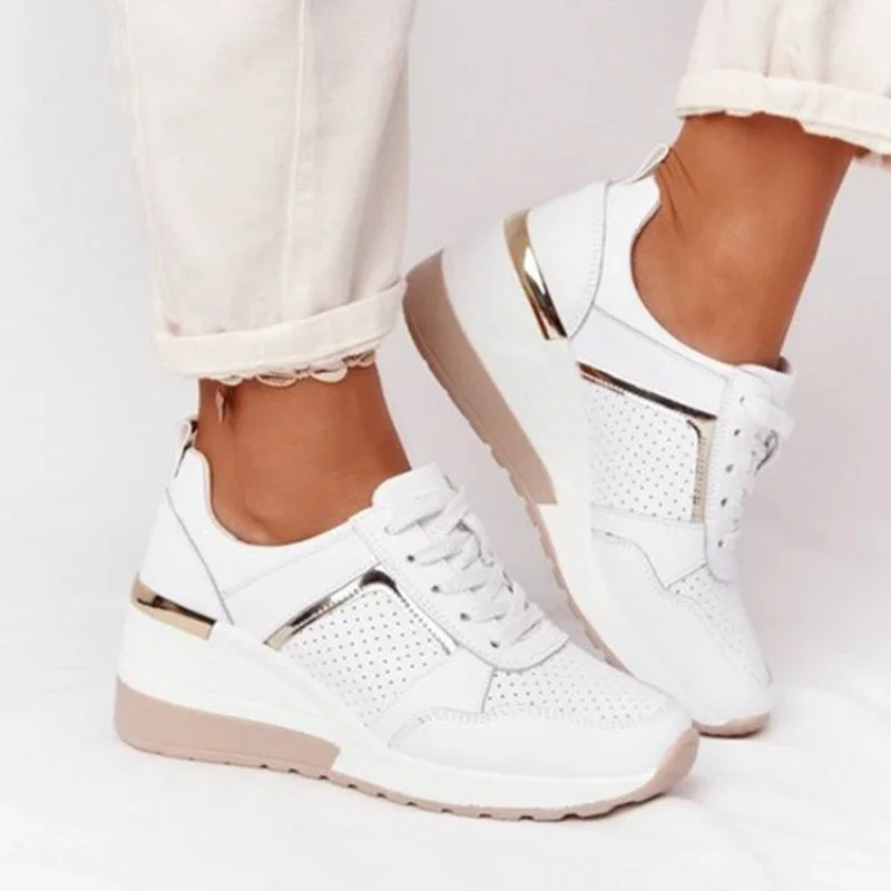 Neue Damen Wedges Sneakers vulkan isieren Schuhe Pailletten schütteln Schuhe Mode Mädchen Sportschuhe Platprom Frau Turnschuhe Frau Schuhe