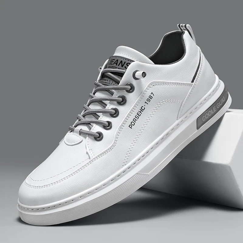 Original Männer Casual Schuhe Atmungsaktive Weiße Turnschuhe Mode Fahren Walking Tennis Schuhe für Männliche Skate Wohnungen