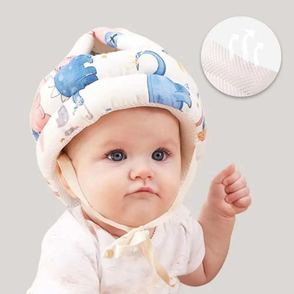 Baby Schutzhelm Kopfschutz Hut Kleinkind Anti-Fall Pad Kinder lernen zu laufen Crash Cap verstellbare schützende Kopfbedeckung Image