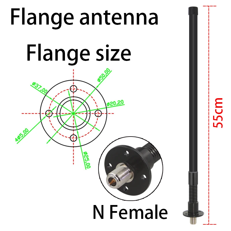 868 MHz Omni Outdoor-Antennen Meshtastic 915 MHz Antenne 840–960 MHz Flanschfeder stoßdämpfende Antenne für LoRa HaLow Hotspot Image