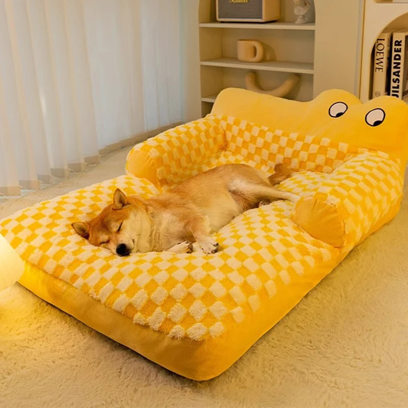 Warme Hund Sofa Bett Winter Haustier Hund Katze Bett Schlafen Haus Zwinger Matte Katze Welpen Matratze Haustier Haus Kissen Für Kleine Große Hunde Image