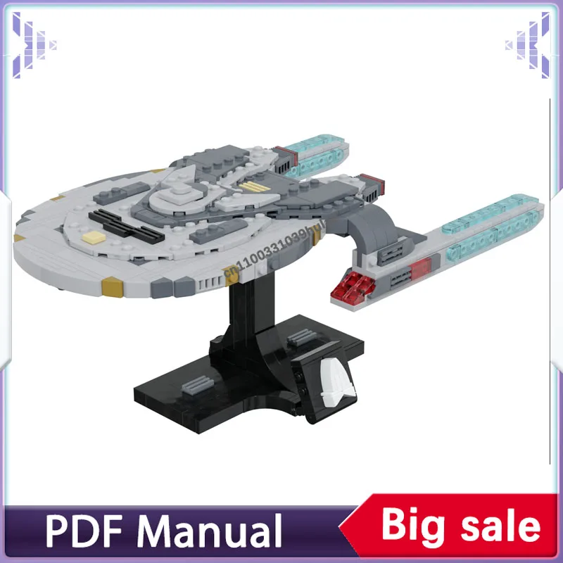 Bausteine Set USS Vancouver Weltraumkrieg Erwachsene Moc Ziegel Militärkrieg Raumschiff Sternmodell Weihnachtsgeschenk Image