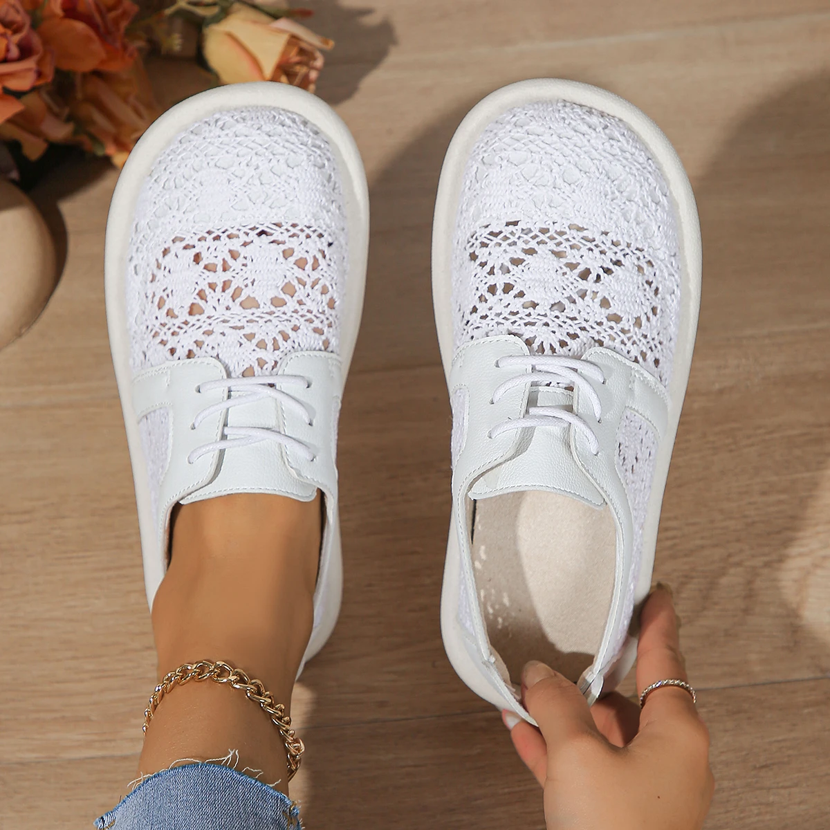 Schuhe Frauen Sommer Sandalen Frauen Flache Sandalen Designer Schuhe Aus Echtem Leder Atmungsaktive Plattform Schuhe Casual Damen Sandalen