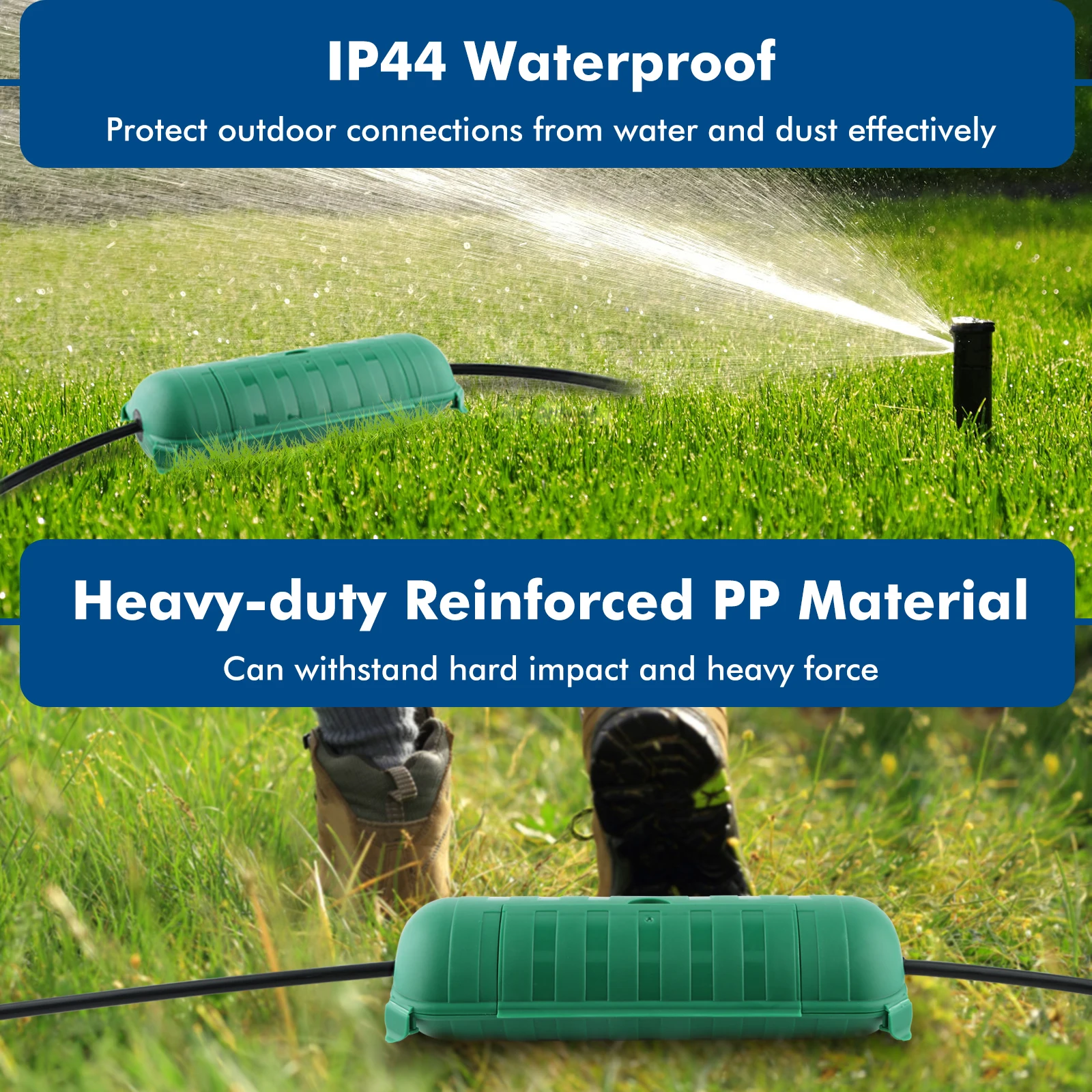 IP44 Outdoor Elektrobox-Abdeckung Wasserdichte Werkzeugbox Wasserdichte Abdeckung Feiertagsdekorationen Schutz für Außensteckdosen Image