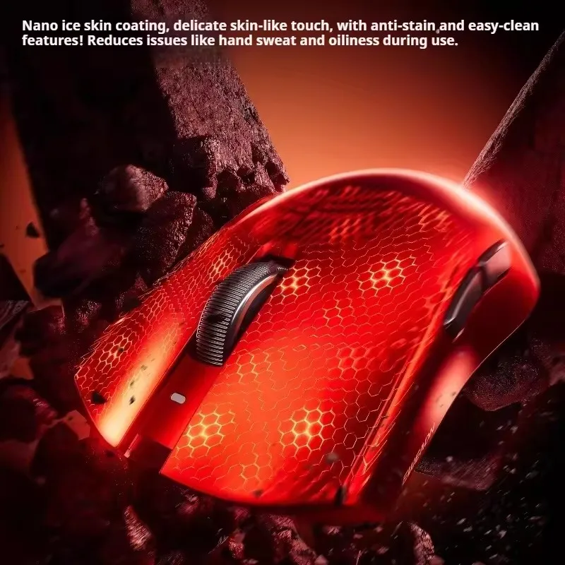 EWEADN S9 Pro Ultra Wireless Gaming Mouse Tri-Mode Double 8K PAW3950 42000DPI Ergonomie Leichte Esports-Maus für PC Büro Image