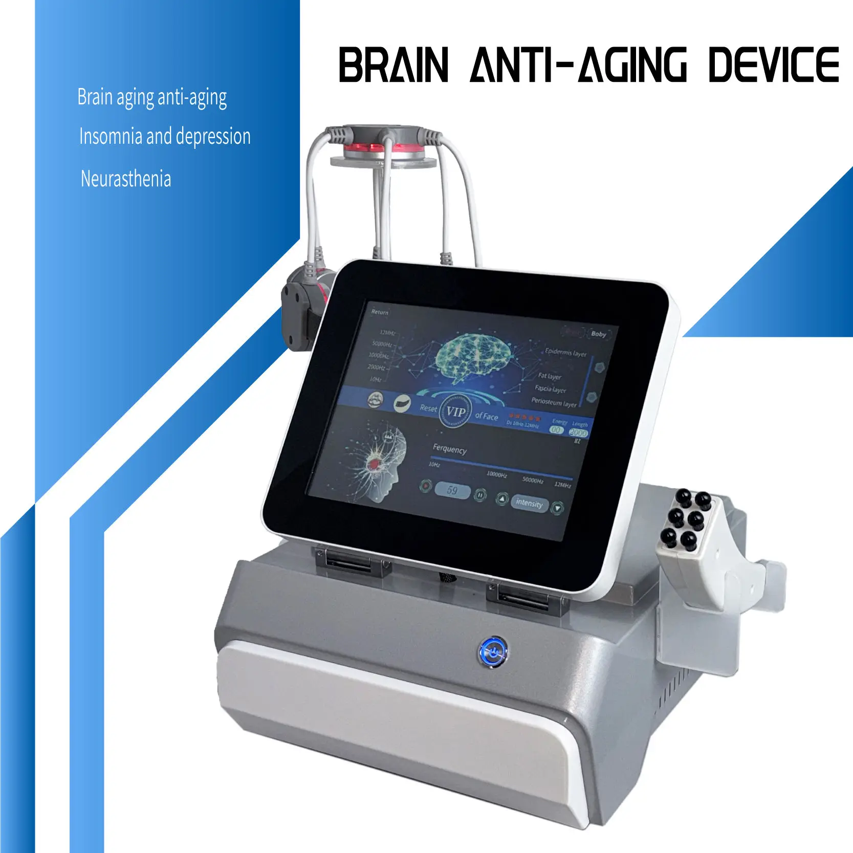Thermomagnetisches Therapiegerät, Instrument zur Gehirngesundheitspflege, Akupunkturpunktstimulation der traditionellen chinesischen Medizin Image