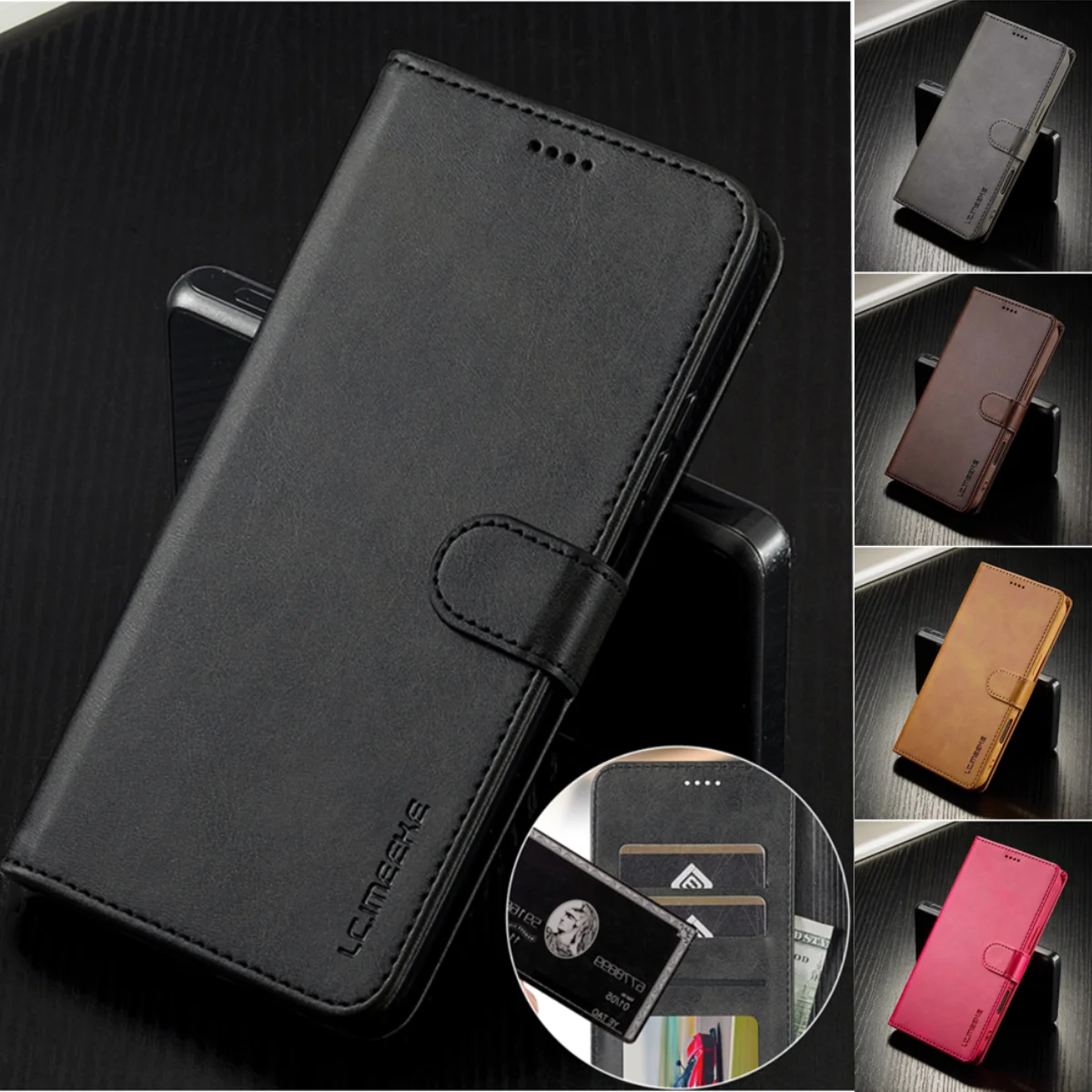Business-Ledertasche für Google Pixel 10 9 Pro XL 9A 8A 8 7 6 Pro 7A Pixel 9Pro 10Pro Flip Wallet Kartenhalter Handyhülle Image