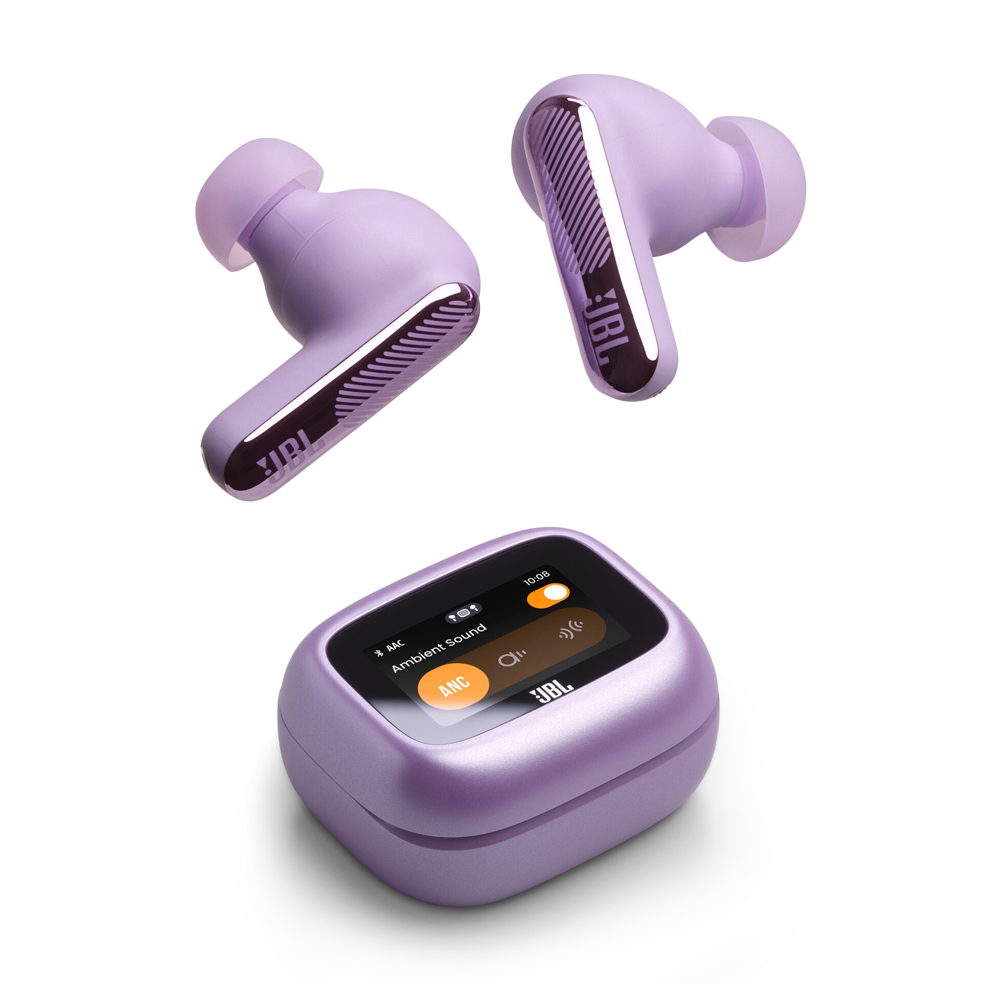 JBL wireless In-Ear-Kopfhörer "LIVE BEAM 4", lila, B:10,5cm H:4,5cm T:16,5cm, Kopfhörer, Kabellose Ohrhörer mit Noise-Cancelling-Funktion