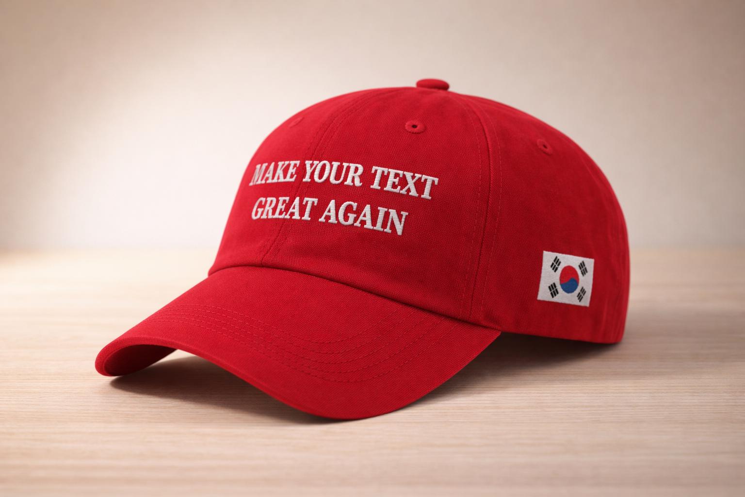 "Cappello \"Make Your Text Great Again\", berretto da baseball rosso ricamato personalizzato, divertente cappello regolabile per papà, regalo personalizz"