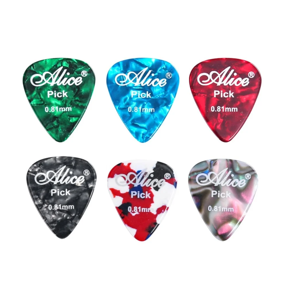 5 Stück Gitarren picks Akustik musik Pick E-Bass Plektrum Mediator Gitarren zubehör Dicke 0.46/0.71/0.81/0.96/1.2/1,5 Image