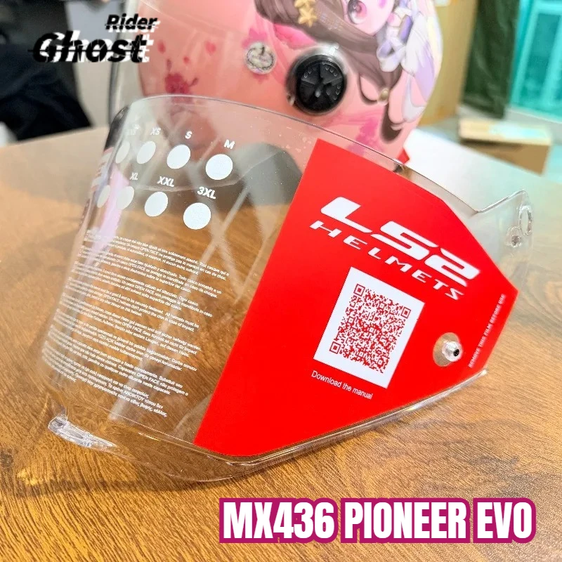 Heiß begehrt: Windschutzscheiben-Visier für LS2 MX436 PIONEER EVO Offroad-Motorradhelm, MX436 Helmvisiere in Schwarz, Silber und Transparent Image