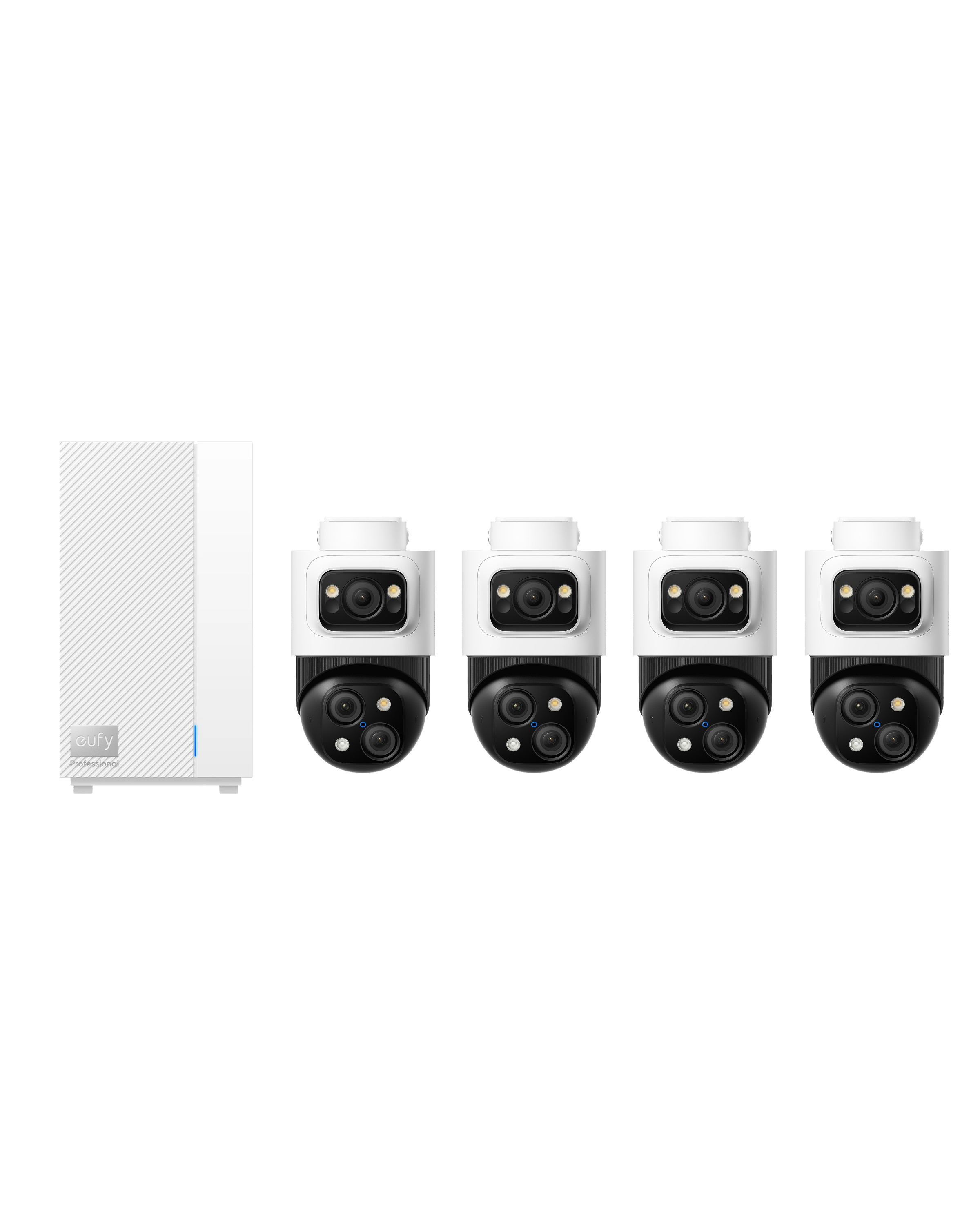 eufy PTZ-Bullet PoE Cam S4 4-Pack and HomeBase™ Professional S1 Bundle